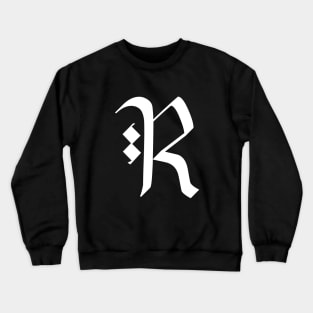 R Typography Crewneck Sweatshirt
